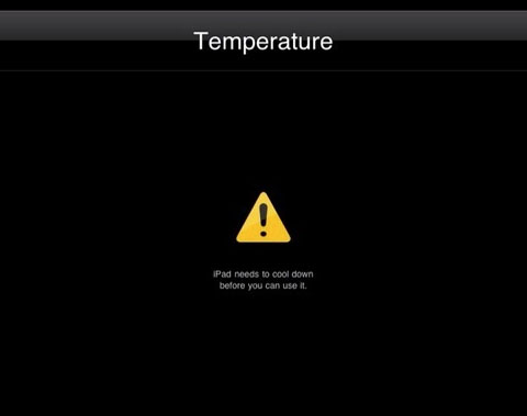 Technology » iPad Temperature Warning – It Gets All Hot Under the Collar