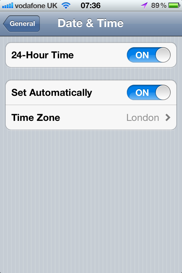 Technology » iPhone/iPad Has Wrong Timezone When Date/Time is Set