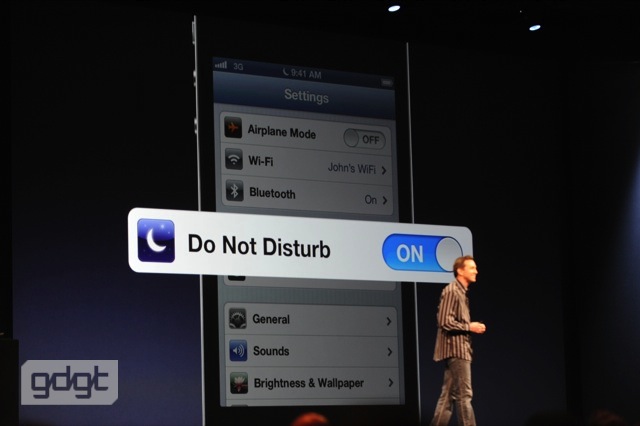 iOS improvements to Phone App, including Do Not Disturb