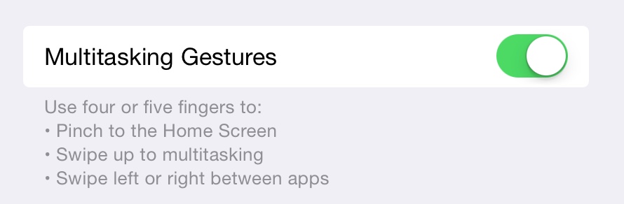 iPad Multi-Tasking Gestures Stop Working Periodically in iOS 8