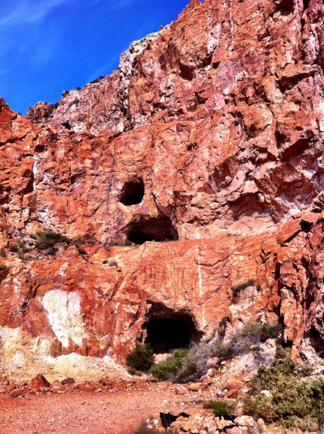 Old Mine Tunnels Revealed By Later Open-Cast Workings