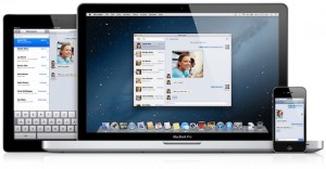 OS X Mountain Lion - Messages App Unified Across Devices