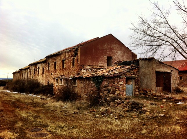 Old Workers Cottages at the Mines of Ojos Negros, Aragon