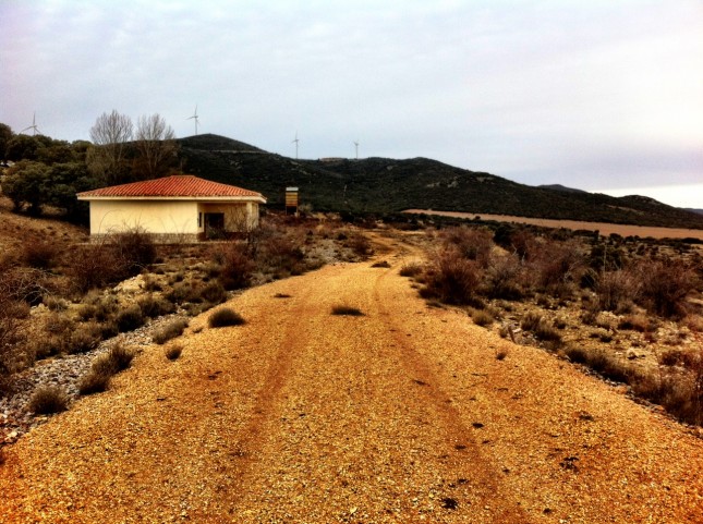 The end of the line of the Via Verdes de los Ojos Negros, Aragon