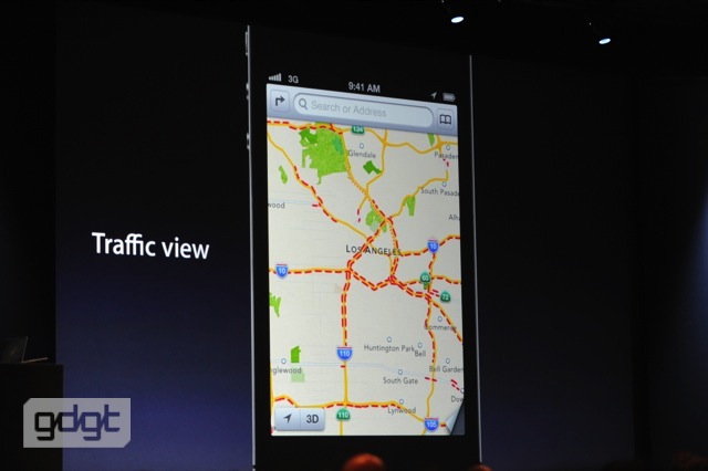Maps App, updated to include Apple's own cartography and traffic alerts