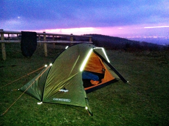 First Light WIld Camping on the Quantocks