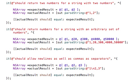 TDD Exercise – A StringCalculator in Objective-C