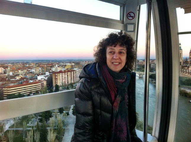 Mel enjoying the view of Zaragoza