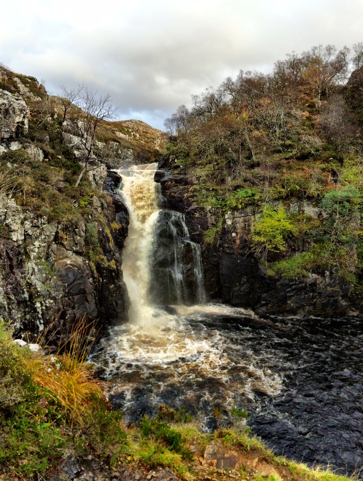 The Falls of Kirkaig and the Hills of the Assynt
